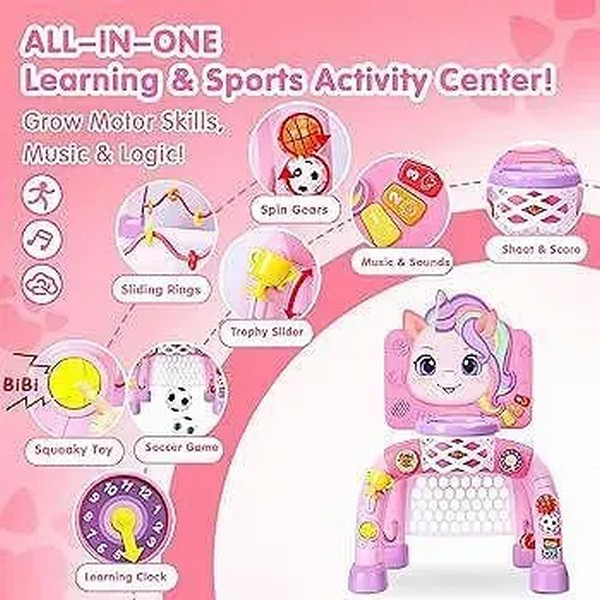 Продукт TEANTOYS - Интерактивен спортен център 2 в 1 – Баскетболен кош, футболна врата - 0 - BG Hlapeta