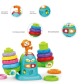 Продукт TEANTOYS - Интерактивна музикална везна с цветни рингове и маймунка - 1 - BG Hlapeta