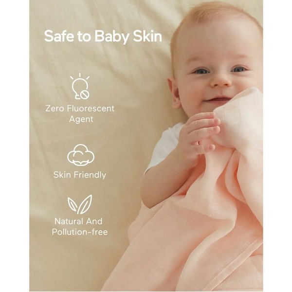 Продукт Momcozy  - Комплект муселинови пелени 120 x 120 см., 4 бр. - 0 - BG Hlapeta