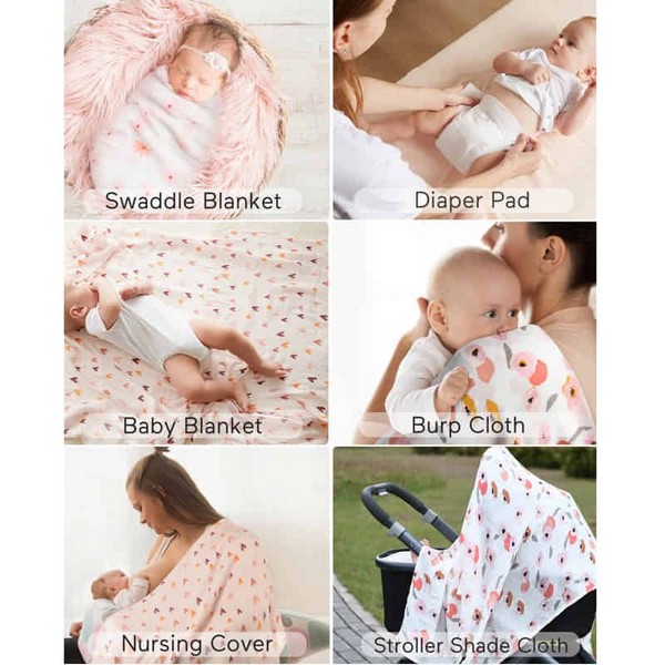 Продукт Momcozy  - Комплект муселинови пелени 120 x 120 см., 4 бр. - 0 - BG Hlapeta