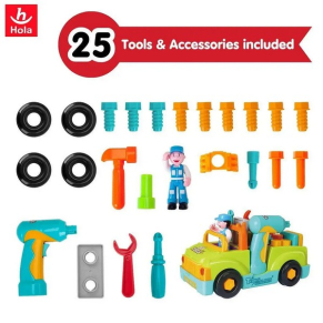 TEANTOYS - Камион с инструменти за малки механици 25 части
