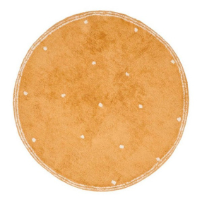 Little Dutch Pure Ochre Dot - Килим, Кръг 110 см.