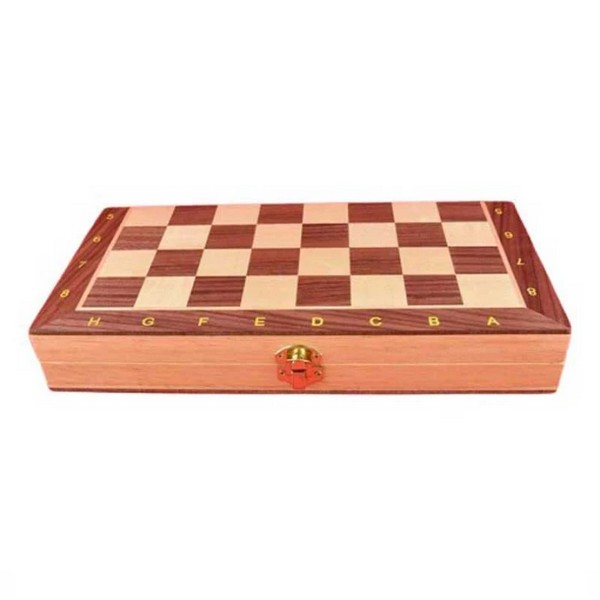 Продукт Robe Toy - Класически дървен шах с фигури, за деца, 29 см - 0 - BG Hlapeta