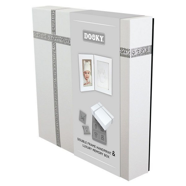 Продукт Dooky - Комплект кутия за бебешки съкровища и отпечатък за бебе за ръчичка или краче с рамка за снимка - 0 - BG Hlapeta