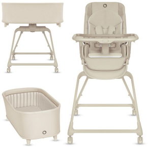 Lionelo Maddie Set - Комплект Стол за хранене и Бебешка кошара 3 в 1 