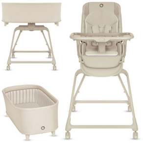 Lionelo Maddie Set - Комплект Стол за хранене и Бебешка кошара 3 в 1 