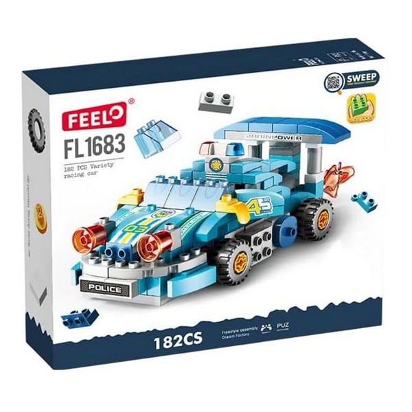 Продукт Feelo Police Car - Конструктор 4в1, 182 ч. - 0 - BG Hlapeta