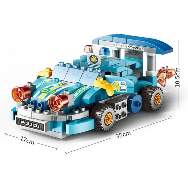 Продукт Feelo Police Car - Конструктор 4в1, 182 ч. - 0 - BG Hlapeta