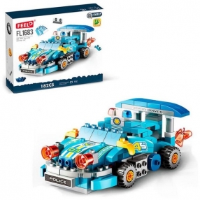 Feelo Police Car - Конструктор 4в1, 182 ч.