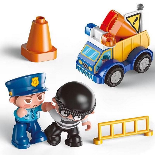 Продукт TEANTOYS FEEL Big Building Blocks Полицейско управление - Конструктор ( 175 части ) - 0 - BG Hlapeta