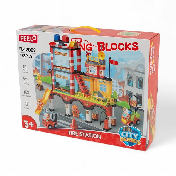 Big Building Blocks - Пожарна - Конструктор FEEL®  (173 части)