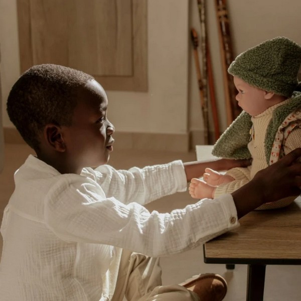 Продукт Arias Миес - Кукла-бебе с бежово-зелено костюмче, която плаче, 45 см. - 0 - BG Hlapeta