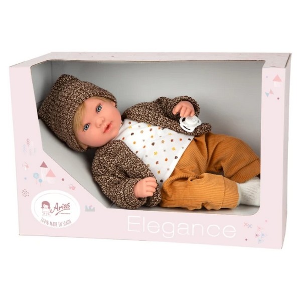 Продукт Arias Ириа - Кукла момченце с кафяви джинси и жилетка с 14 различни звука, 45 см. - 0 - BG Hlapeta