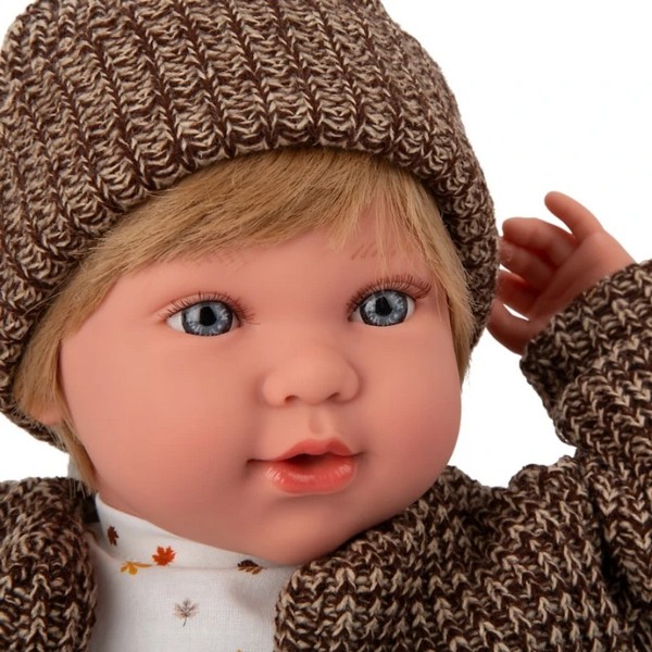 Продукт Arias Ириа - Кукла момченце с кафяви джинси и жилетка с 14 различни звука, 45 см. - 0 - BG Hlapeta