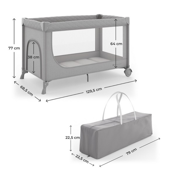 Продукт Kinderkraft LEODY UP - Сгъваема бебешка кошара - 0 - BG Hlapeta