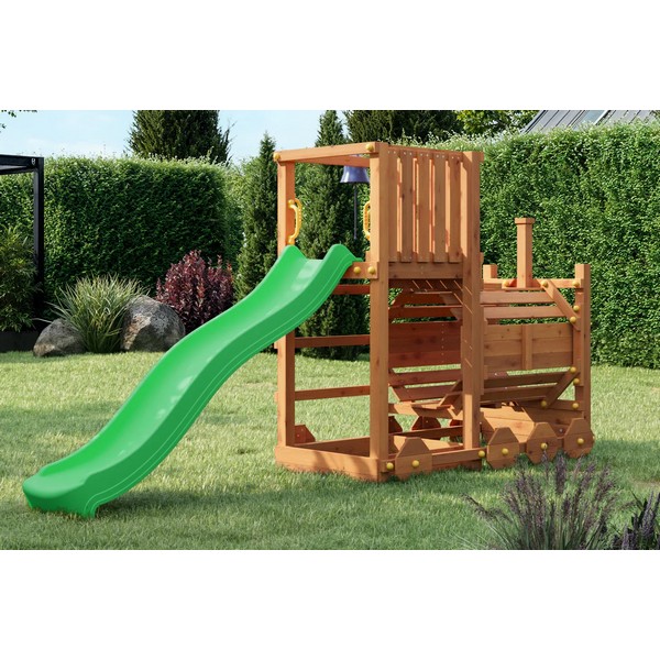 Продукт Fungoo LOCO - Дървен локомотив с пързалка - 0 - BG Hlapeta