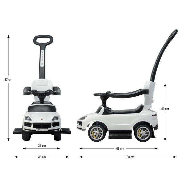 Продукт Milly Mally Porsche Cayenne - Детска кола за бутане с родителски контрол - 0 - BG Hlapeta