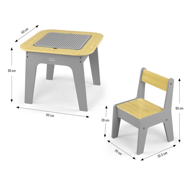 Продукт Milly Mally Olaf Blocks - Детски комплект маса и столчета - 0 - BG Hlapeta