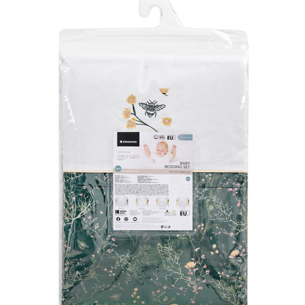 Продукт Kikkaboo Secret Garden - Бебешки спален комплект за мини-кошара 3ч - 0 - BG Hlapeta
