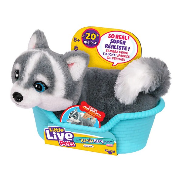 Продукт Little Live Pets Really Real Puppy  Mini Aurora - Кученце Хъски - 0 - BG Hlapeta