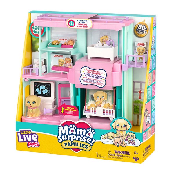 Продукт Live Pets Mama Surprise Families - Ветеринарна Клиника с Мама с 3 Бебета - 0 - BG Hlapeta