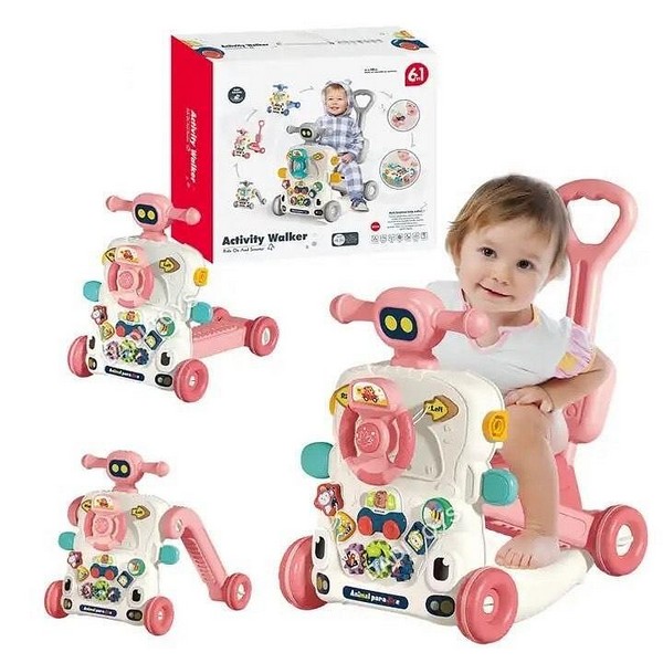 Продукт Многофункционална бебешка проходилка 6в1 с музика и активности - 0 - BG Hlapeta