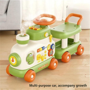 TEANTOYS Многофункционална играчка Train GO - буталка, колело и образователен център 2+ години TEANTOYS Многофункционална играчка Train GO - буталка, колело и образователен център 2+ години