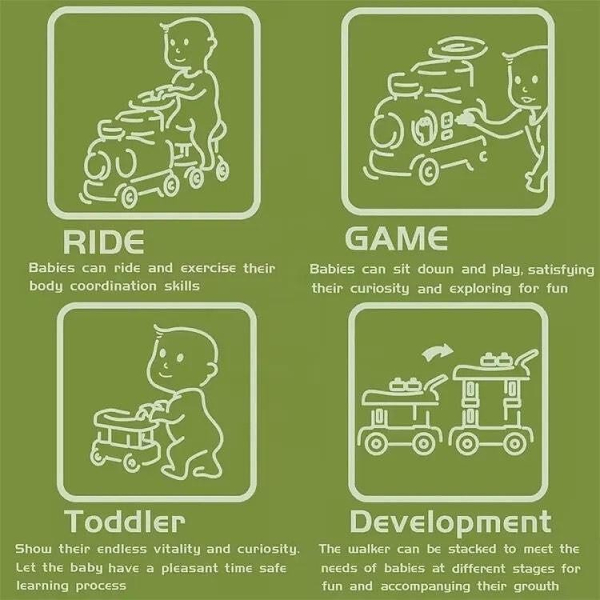 Продукт TEANTOYS Многофункционална играчка Train GO - буталка, колело и образователен център 2+ години - 0 - BG Hlapeta