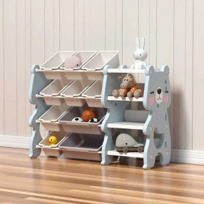 Feelkids - Многофункционален органайзер за играчки с кутии за съхранение