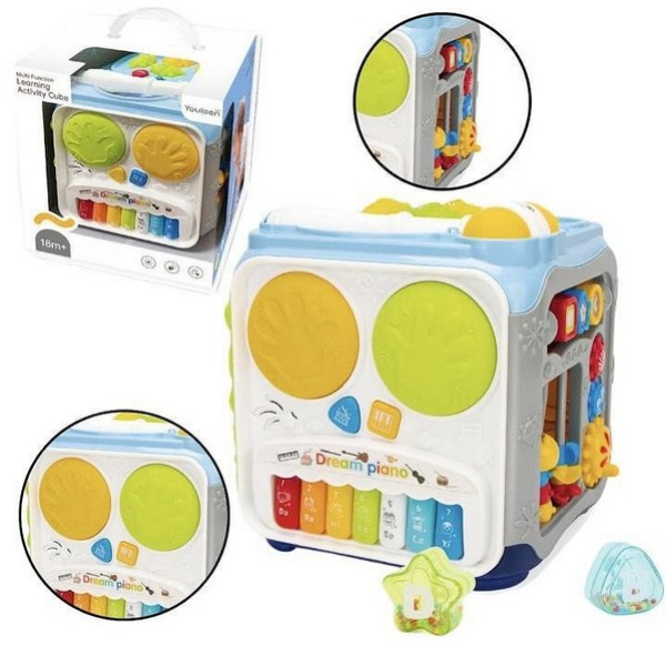 Продукт TEANTOYS - Мултифункционален Образователен Куб Dream Piano 18м - 0 - BG Hlapeta