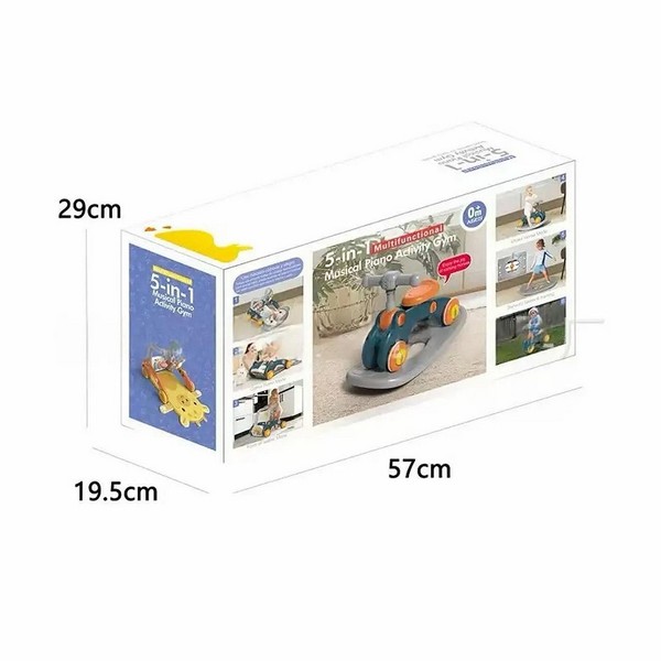 Продукт Мултифункционална бебешка проходилка 7 в 1 – активен център, буталка и люлка - 0 - BG Hlapeta