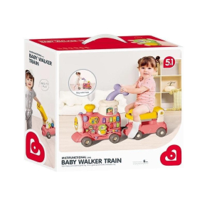 TEANTOYS - Мултифункционална проходилка Влакче със светлини и ефект пара TEANTOYS - Мултифункционална проходилка Влакче със светлини и ефект пара