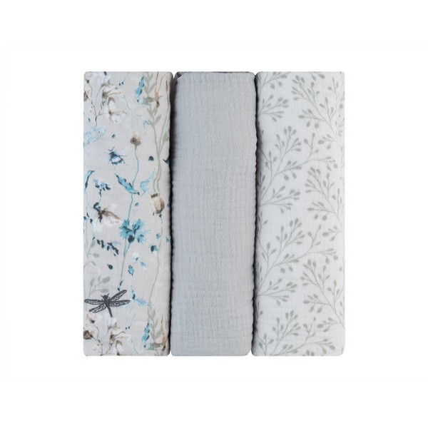 Продукт Kikkaboo -  Комплект 3 бр муселинови пелени 100х100 см - 0 - BG Hlapeta