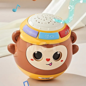 TEANTOYS Маймунка - Музикална играчка 5 в 1 с проектор и светлини