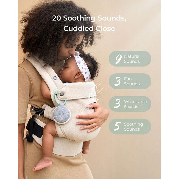 Продукт Momcozy - Преносима музикална кутия​ за количка, легло, столче и ергономична раница, със светлина и 20 звука - 0 - BG Hlapeta