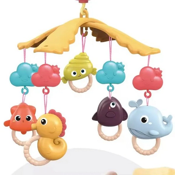 Продукт TEANTOYS - Музикална въртележка за бебешко легло с проектор и дистанционно управление - 0 - BG Hlapeta