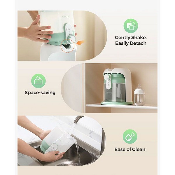 Продукт  Momcozy - Нагревател и дозатор за вода за приготвяне на адаптирано мляко с двойни светлини - 0 - BG Hlapeta