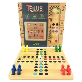 Robe Toy Не се сърди човече - Настолна игра от дърво, 22 см Robe Toy Не се сърди човече - Настолна игра от дърво, 22 см