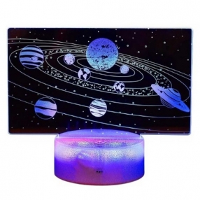 Robe Toy Слънчевата система - Нощна детска 3D LED лампа, променящи се цветове, 20 см Robe Toy Слънчевата система - Нощна детска 3D LED лампа, променящи се цветове, 20 см