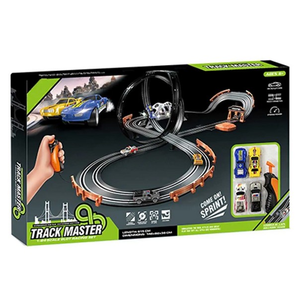 Продукт OCIE SOBA Slot Track Master - Състезателна Писта 2 Коли с Допълнителен Тунинг 1:64 615см. - 0 - BG Hlapeta