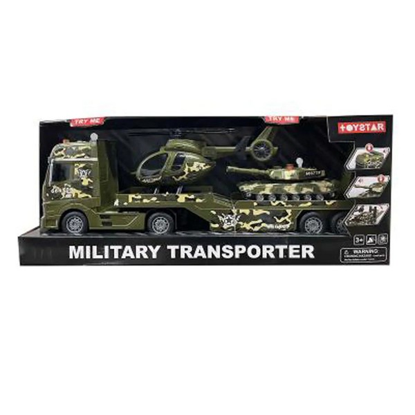 Продукт ToyStar Military - Автовоз с хеликоптер и танк звук и светлина - 0 - BG Hlapeta