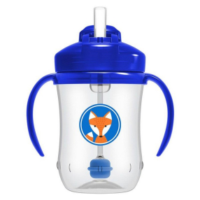 Dr.Brown's - Чаша с гъвкава сламка с тежест 270 мл. 6m+