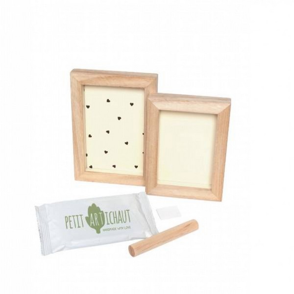 Продукт Petit ARTichaut - 2 Дървени рамки за бебешки отпечатък и снимка - 0 - BG Hlapeta