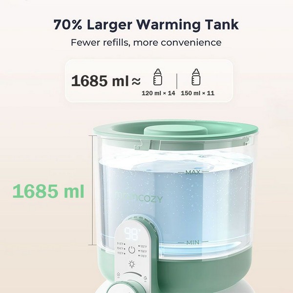 Продукт  Momcozy - Нагревател и дозатор за вода за приготвяне на адаптирано мляко с двойни светлини - 0 - BG Hlapeta