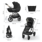 Продукт Kinderkraft Prime 3 - Бебешка количка 2в1 - 1 - BG Hlapeta