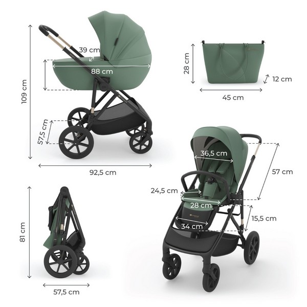 Продукт Kinderkraft Prime 3 - Бебешка количка 2в1 - 0 - BG Hlapeta
