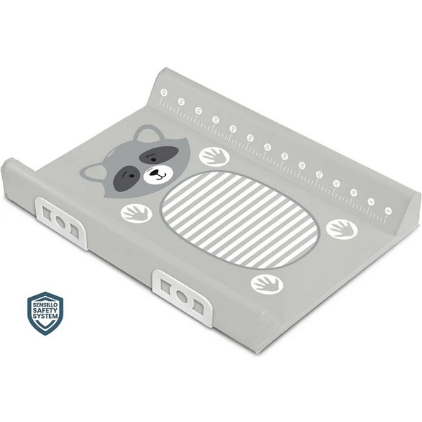 Продукт Sensillo Animals Raccoon Grey - Подложка за повиване със система за безопасност, 70см - 0 - BG Hlapeta