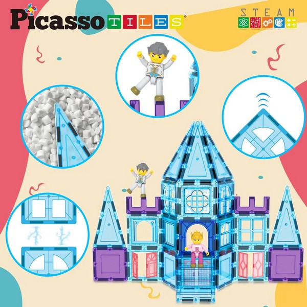 Продукт Picasso STEAM Зимен дворец - Магнитен конструктор 72 части - 0 - BG Hlapeta