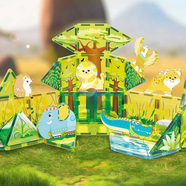 Продукт Picasso STEAM Сафари - Магнитен конструктор 46 части - 0 - BG Hlapeta