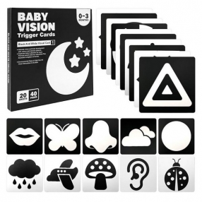 RTOYS - Бебешки карти за визуална стимулация, 0-12 м.